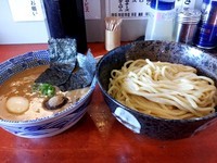 「辛つけ麺 中盛￥800 特製化 ￥250（味玉 肉増し）」@二代目狼煙 本店 葉隠製麺の写真
