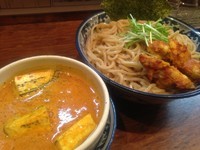 「『旋×さらじゅ』限定コラボ！インドカレーつけ麺 850円」@中華そば 旋の写真