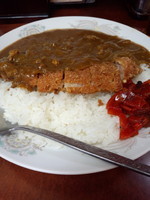 「カツカレー1200円」@一寸亭の写真
