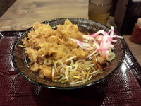 「あじねぎ天そば（400円）」@嵯峨谷 神保町店の写真