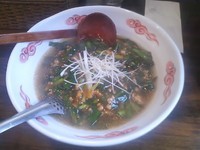 「ニラそば　中辛(780円)」@ラーメン創作麺処 めん坊の写真