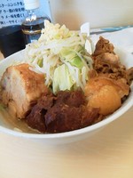 「ラーメン 野菜少なめ ニンニク少し」@自家製ラーメン 大者の写真