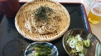 「ざる蕎麦＋ラーメン＋麦酒」@藤屋食堂の写真