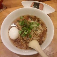 「醤油SOBAｽﾊﾟﾑｾｯﾄ＋塩味玉」@麺屋 Hulu-luの写真