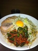 「汁なし大豚トッピングキムチ」@ラーメン二郎 横浜関内店の写真