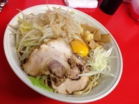 「まぜそば（ニンニク）＋大盛（300g）」@がってんの写真