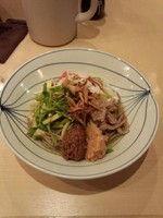 「鶏味噌ごぼう和えそば」@饗 くろ㐂の写真