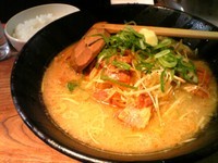 「濃厚ねぎ味噌らーめん+ライス(無料)」@影丸 大岡山店の写真