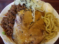 「味噌ラーメン【メルマガ会員５００円】+雷醤+味玉（各１００）」@喝力屋の写真