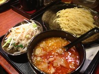 「辛野菜つけ麺 並 800円 グラスビール200円」@つけ麺 さとう 豊洲店の写真