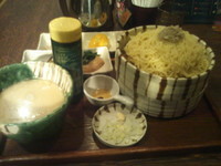 「特選つけそば＋自家製ベーコン」@焙煎汐蕎麦処 金字塔の写真