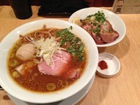 「味噌そば 800 + ロース飯 350」@Japanese Soba Noodles 蔦の写真