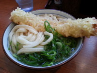 「ちくわ天うどん並(３８０円)」@楽釜製麺所 上野御徒町直売店の写真