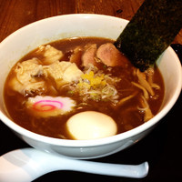 「ワンタン中華そば（小盛）¥700＋味玉（クーポン利用）」@中華そば・つけ麺 タナカ90の写真