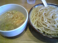 「煮干しつけ麺（大）玉葱増量無料」@鼈の写真