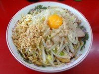 「小ラーメン（650円）＋汁なし（80円）ニンニクアブラ」@ラーメン二郎 湘南藤沢店の写真