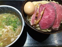 「【2013.2.9限定】牛白湯煮干しつけ麺　￥1000」@麺屋 一燈の写真