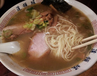 「塩らあめん＋大盛り＋温野菜」@中華めん処 道頓堀の写真