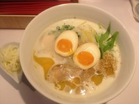 「全部のせ鶏ポタらあめん・レンコン麺(950円)」@ささりんどうの写真