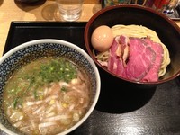 「【限定】牛白湯煮干しつけ麺　1000」@麺屋 一燈の写真