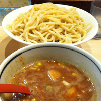 「辛つけ麺 （大盛、930円）」@麺場 風天の写真