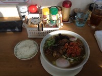 「ぶた蕎麦（肉大）＋トッピング①」@MENYA 食い味の道有楽の写真