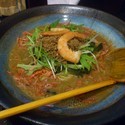 甲州地鶏とエビ香る麺