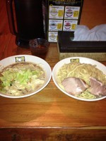 「Aランチ（濃菜つけ麺大盛、野菜大盛)」@濃菜麺 井の庄の写真