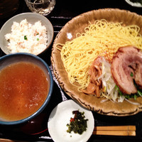 「白醤油つけ麺+半鯛飯(850円+150円)」@麺処 銀笹の写真