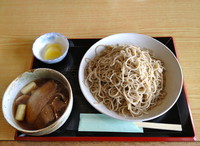 「肉そば（豚肉）大盛」@手打ち蕎麦 わの写真