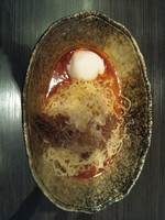 「汁なし担担麺 辛さ×２倍＋温泉玉子」@中華そば くにまつ 本店の写真