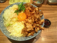 「汁なし油そばジャンクversion（ミニ）700円」@ラーメン燈郎の写真