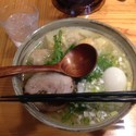 海老ワンタン入り塩らー麺 ￥１１００　大盛り￥１５０