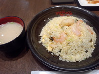 「かにと高菜チャーハンセット（大盛）880円」@かにチャーハンの専門店 かにチャーハンの店 Dininng イオン・レイクタウン店の写真