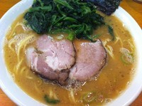 「ラーメン（大）＋ほうれん草」@らーめん 㐂輪の写真