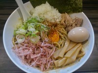 「カレー油そば￥650＋味玉（クーポンでサービス）＝￥650」@麺屋きころくの写真