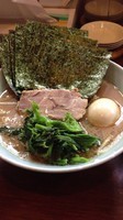 「のりたまらーめん固め濃いめ」@横浜家系ラーメン 家家家 飯田橋店の写真