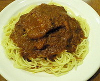 「カレースパゲティ・インド風　７５０円」@キッチンぼらぼらの写真