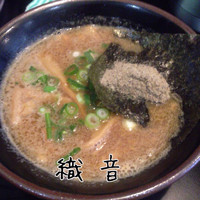 「煮干しつけ麺(大盛り)」@自家製麺 織恩の写真