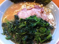 「広豚麺（太麺）＋ほうれん草」@広豚麺 溝の口店の写真