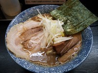 「【裏】豚魚らーめん  750円」@自家製太麺 元気屋の写真