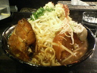 「J（夜限定・ニンニク）＋サービス味玉」@麺喰屋 澤 水天宮本店の写真