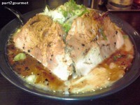 「黒いガッツリ!!濃厚豚骨塩ラーメン（850円)」@ラーメン 一遊の写真