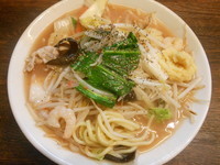 「濃厚塩タンメン エビ風味（並盛１６０ｇ）」@伝家 志木店の写真