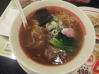 「八重風すき焼きらーめん514円＆餃子(無料券使用)」@幸楽苑 秋葉原店の写真