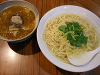 「鶏にぼつけ麺 あつもり（中盛２７０ｇ）」@中華そば 伝堂の写真