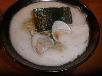 「凝縮 蛤ざんまいそば ・大盛（５００円）１周年特別価格」@麺屋 大漁まことの写真