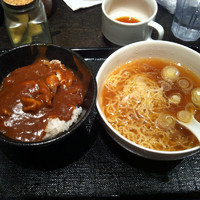 「朝Aセット (340円)」@白湯ラーメン 酉圓屋の写真