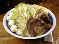 「小ラーメン + うずら卵(5個)」@ラーメン二郎 新小金井街道店の写真