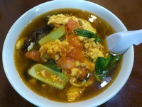 「トマトと玉子麺\750」@晴々飯店の写真